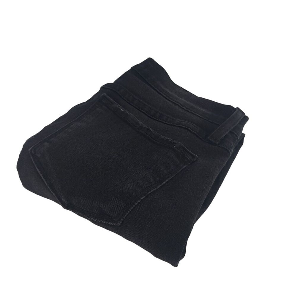 Flying Monkey Women 26 Black Distressed Platinum Skinny Jeans B9173 Made in USA‎